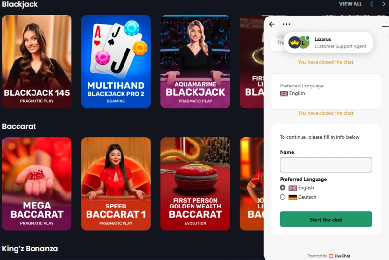 bitkingz support page
